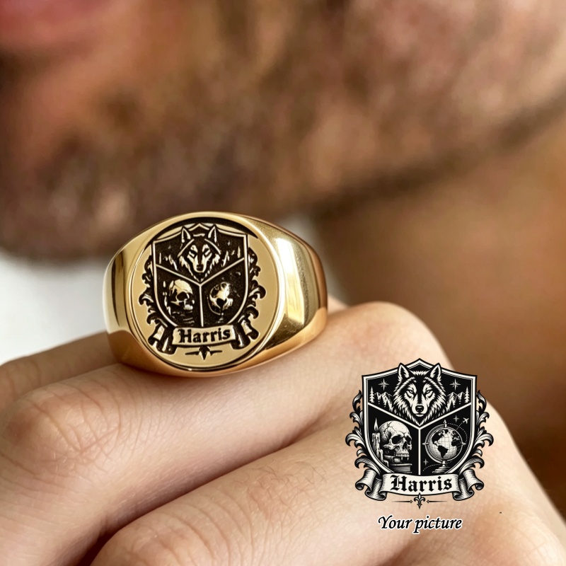 แหวนสลักลายตามสั่ง ดีไซน์ทันสม - Initial Ring Custom บทวิจารณ์และราคา