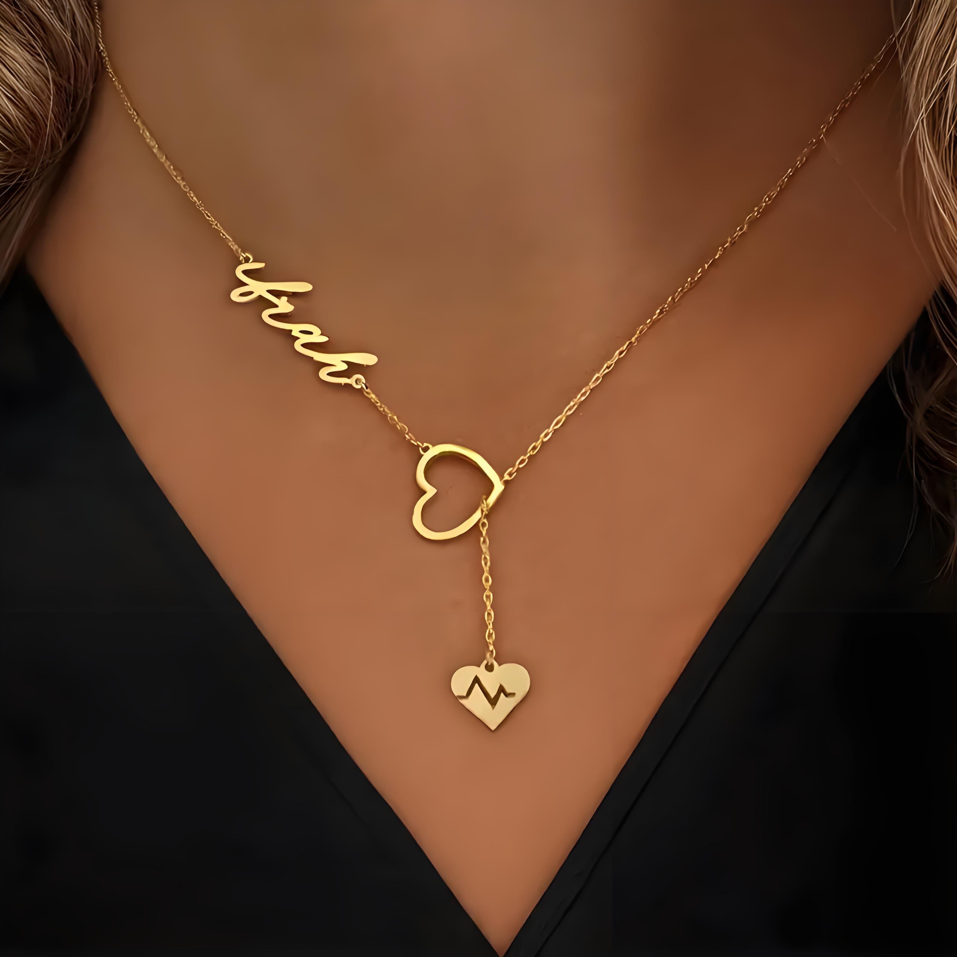 สร้อยคอชื่อ Heartbeat คู่ส่วนบ - Birth Flower Necklace บทวิจารณ์และราคา