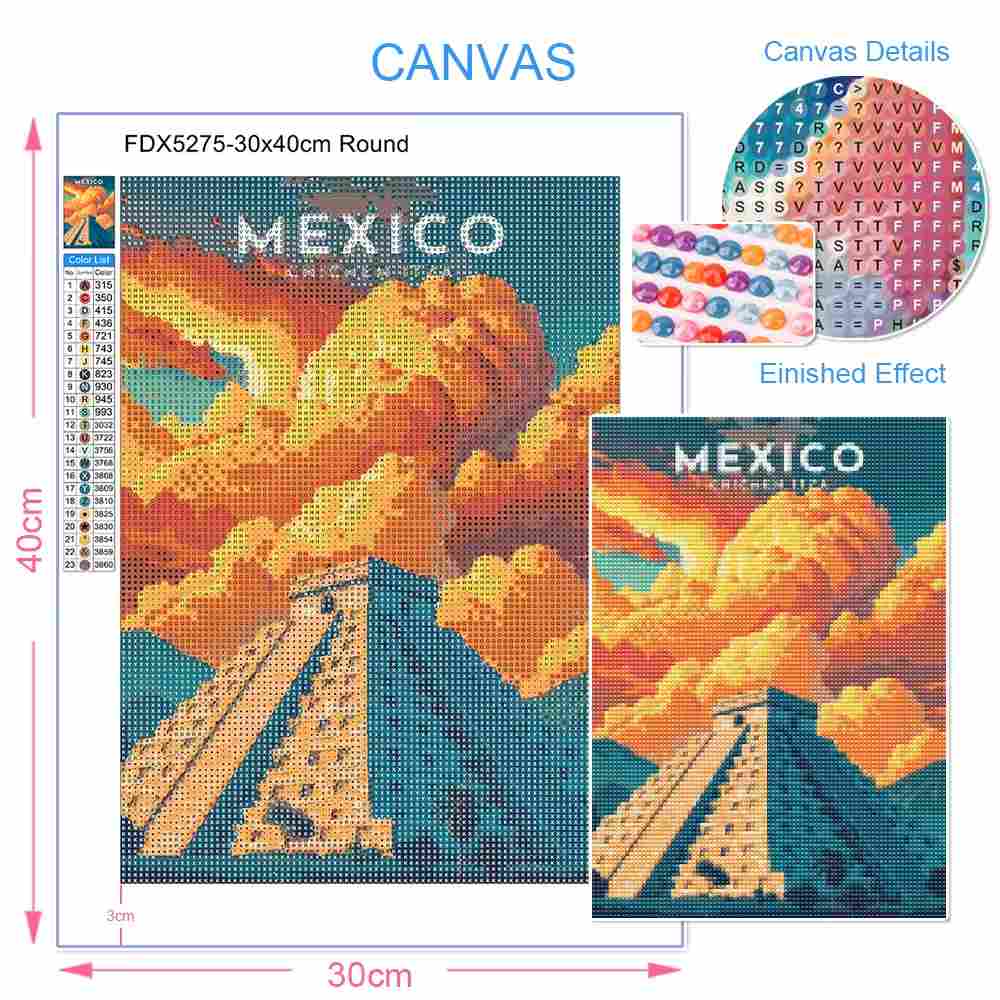 ภาพเพชรปักคริสตัล DIY สไตล์จีน - Photo Mosaic Print บทวิจารณ์และราคา