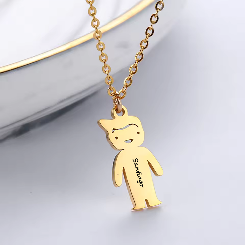 สร้อยคอจี้สแตนเลสสตีลแบบกำหนดเ - Birth Flower Necklace บทวิจารณ์และราคา